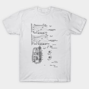 Control Mechanism for Adjusting the Fuel Engine Vintage Patent Hand Drawing T-Shirt